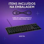 Teclado Mecânico Logitech G515 TKL RGB Wired PT GL Tactile Switches Preto