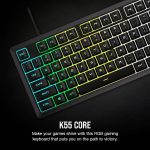 Bundle Corsair 4-in-1 Gaming Teclado K55 Core RGB (PT) + Rato Harpoon RGB Pro 12000DPI + Headset HS35 Surround v2 + Tapete de Rato M