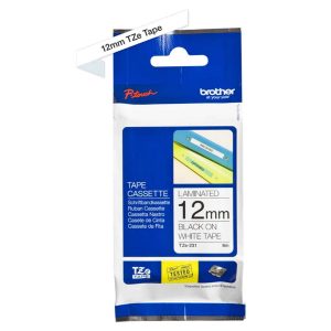 Fita Laminada para Rotuladora Brother TZe231 (12mm) 8m Branca