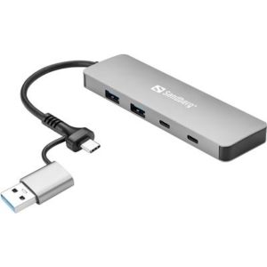 Hub USB-C/A Sandberg 2xUSB-A 2xUSB-C
