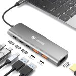 Hub Sandberg USB-C Dock HDMI/2xUSB-A/2xUSB-C/PD100W