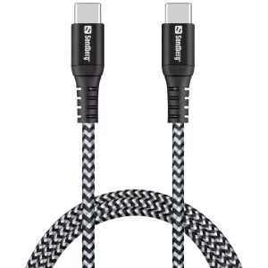 Cabo Usb Sandberg Survivor USB-C 100W 1M Cinzento
