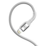 Cabo USB-A para Lightning 2m 3MK Hyper Cable N-Series 12W Branco