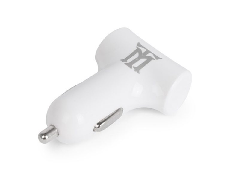 Carregador Auto Maillon 2 USB 4.8A Branco