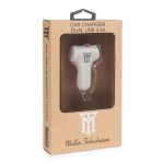 Carregador Auto Maillon 2 USB 4.8A Branco
