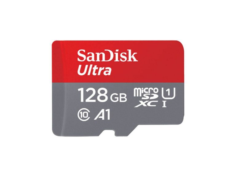 Cartão de Memória 128GB SanDisk Ultra XC MicroSD (140MB/s) + Adaptador SD