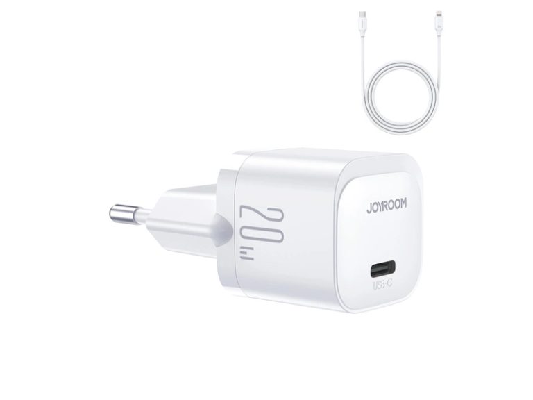 Carregador Joyroom 20W com Cabo USB-C para Lightning Branco