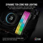 Memória RAM UDIMM Corsair Vengeance RGB 48GB (2x24GB) DDR5-6000MHz (Intel XMP) CL36 (36-44-44-96) 1.40V Preta
