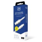 Cabo USB-A para Lightning 2m 3MK Hyper Cable N-Series 12W Branco