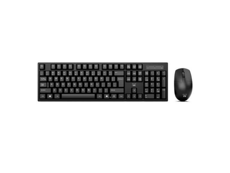 Teclado + Rato Ewent EW3282 Wireless PT Preto