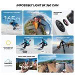 Câmara de Ação Insta360 X4 Air Standard Preta