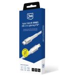 Cabo 3MK Hyper Cable N-Series USB-C para Lightning 1m Branco