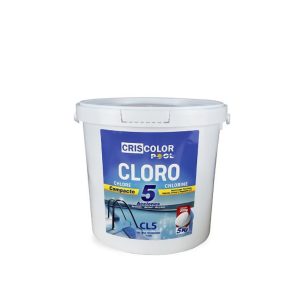 Cloro Compacto 5 Ações 5KG Criscolor Branco