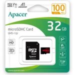 Cartão de Memória Apacer microSD 32GB UHS-I Class 10 A1 com Adaptador SD