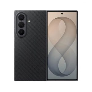 Capa Samsung Z Fold8 Ultra Magnética Silicone Preto Carbono