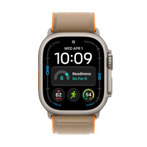 Apple Watch Ultra 4 GPS + Cellular 49mm Titânio Natural c Bracelete Loop Trail Areia
