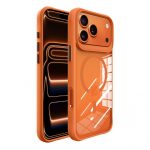 Capa Accetel Hybrid MagSafe para iPhone 1718 Pro Laranja