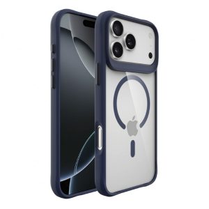 Capa Accetel Hybrid MagSafe para iPhone 1718 Pro Max Azul Marinho