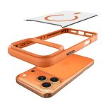 Capa Accetel Hybrid MagSafe para iPhone 1718 Pro Max Laranja