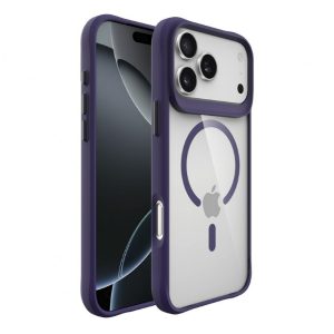 Capa Accetel Hybrid MagSafe para iPhone 1718 Pro Roxo