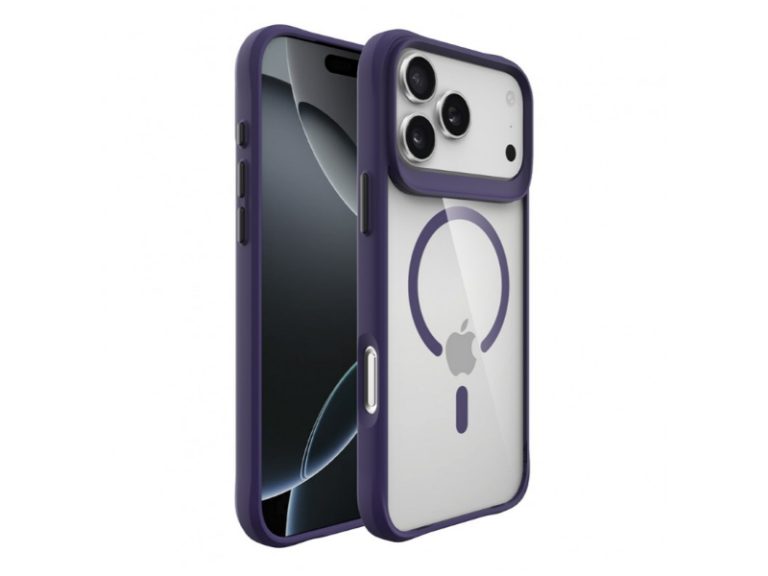 Capa Accetel Hybrid MagSafe para iPhone 1718 Pro Roxo