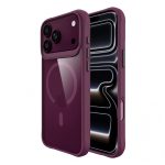Capa Accetel Hybrid MagSafe para iPhone 1718 Pro Vinho Tinto