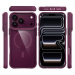 Capa Accetel Hybrid MagSafe para iPhone 1718 Pro Vinho Tinto