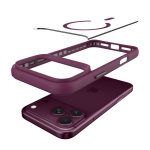 Capa Accetel Hybrid MagSafe para iPhone 1718 Pro Vinho Tinto