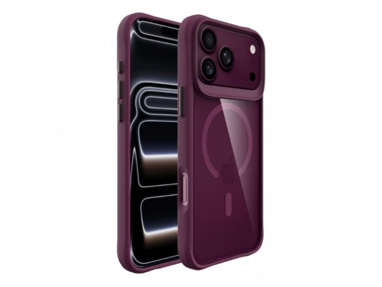 Capa Accetel Hybrid MagSafe para iPhone 1718 Pro Vinho Tinto