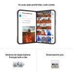 Smartphone Apple iPhone Duo 5.47.6 256GB Branco Estelar