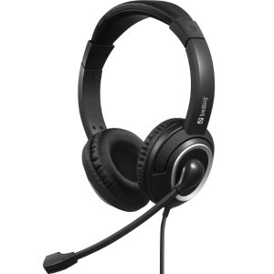 Auscultadores Sandberg USB-C Chat Headset Preto