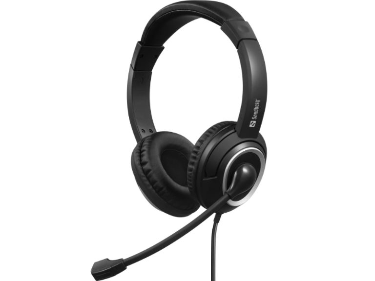 Auscultadores Sandberg USB-C Chat Headset Preto