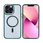 Capa Rixus Classic 04 MagSafe para iPhone 13 Pro Max Verde Escuro
