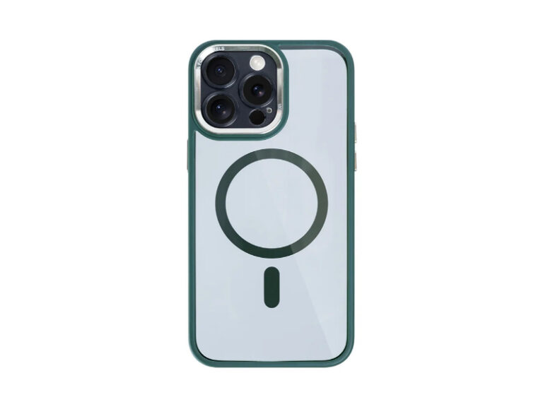 Capa Rixus Classic 04 MagSafe para iPhone 13 Pro Max Verde Escuro